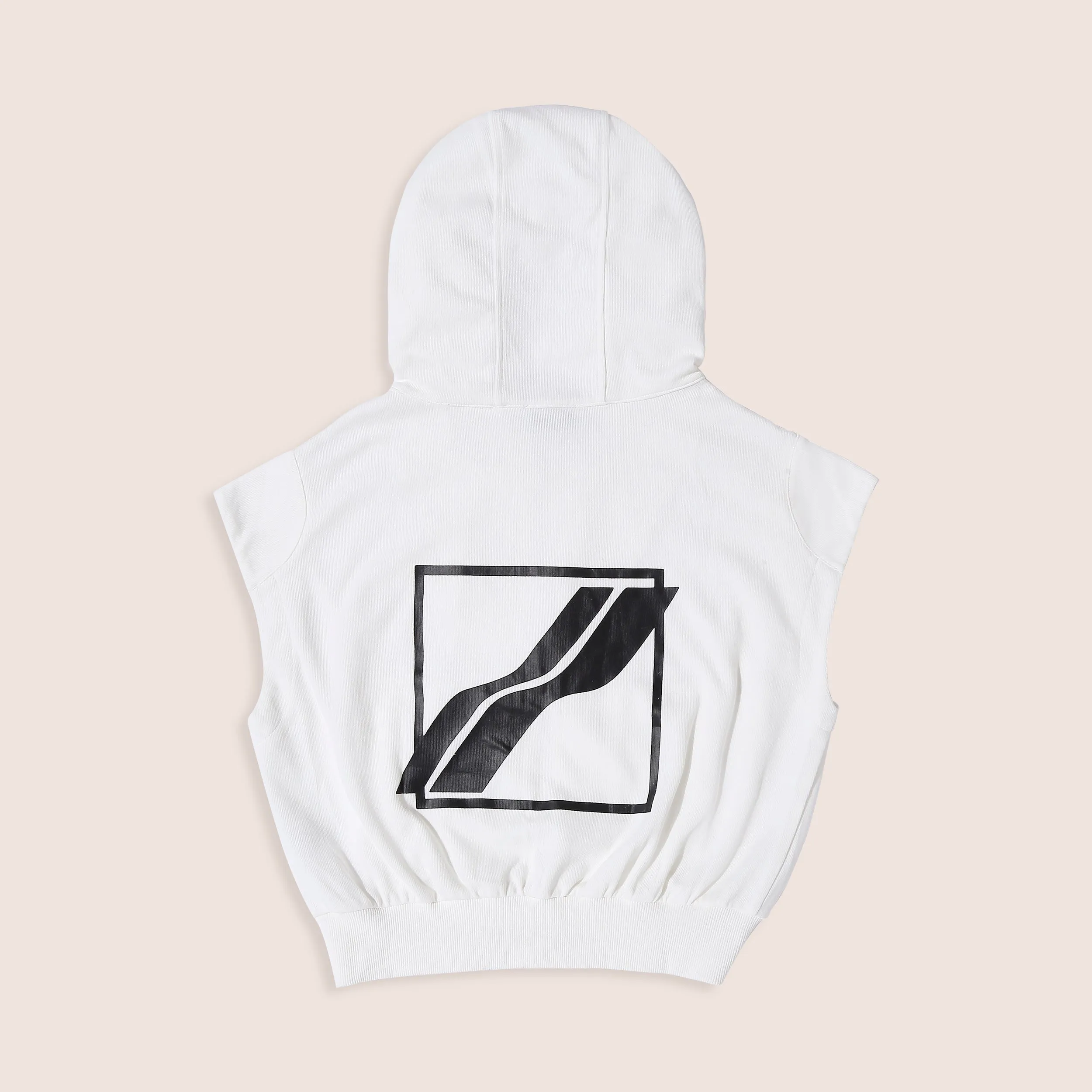 White Women's Sleeveless Hoodie