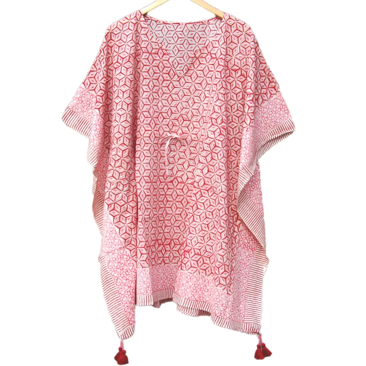 Women Clothing Cotton Caftan, Short Kaftan Hippie Poncho-Craft Jaipur