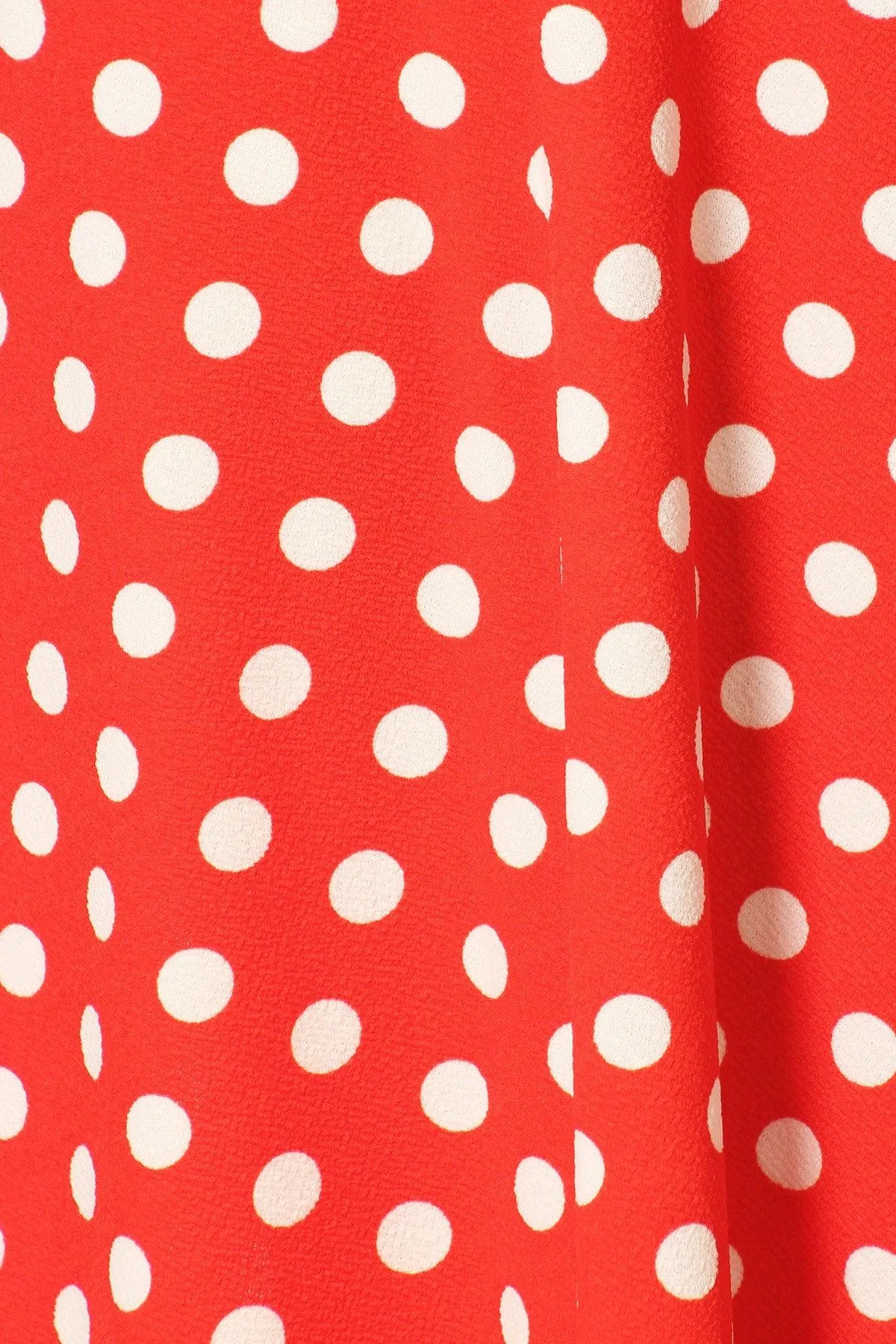 Women's A-Line Casual Flared Elastic Band Polka Dot Midi Skirt