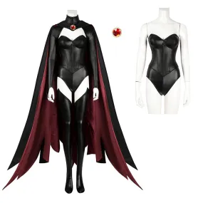 X-Men '97 Goblin Queen Cosplay Costumes Madelyne Pryor Black Bodysuit Cape Halloween Suit