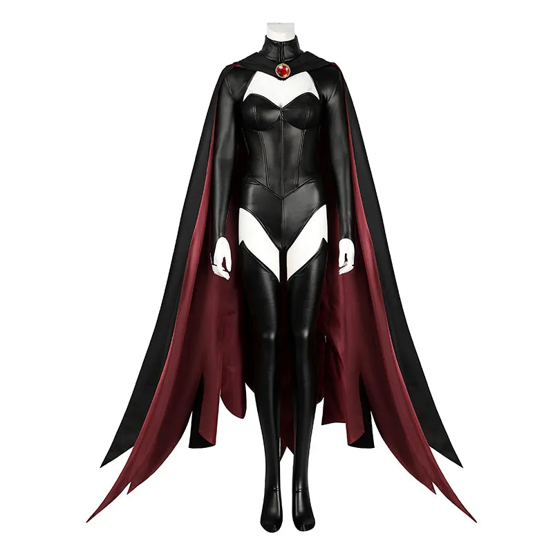 X-Men '97 Goblin Queen Cosplay Costumes Madelyne Pryor Black Bodysuit Cape Halloween Suit