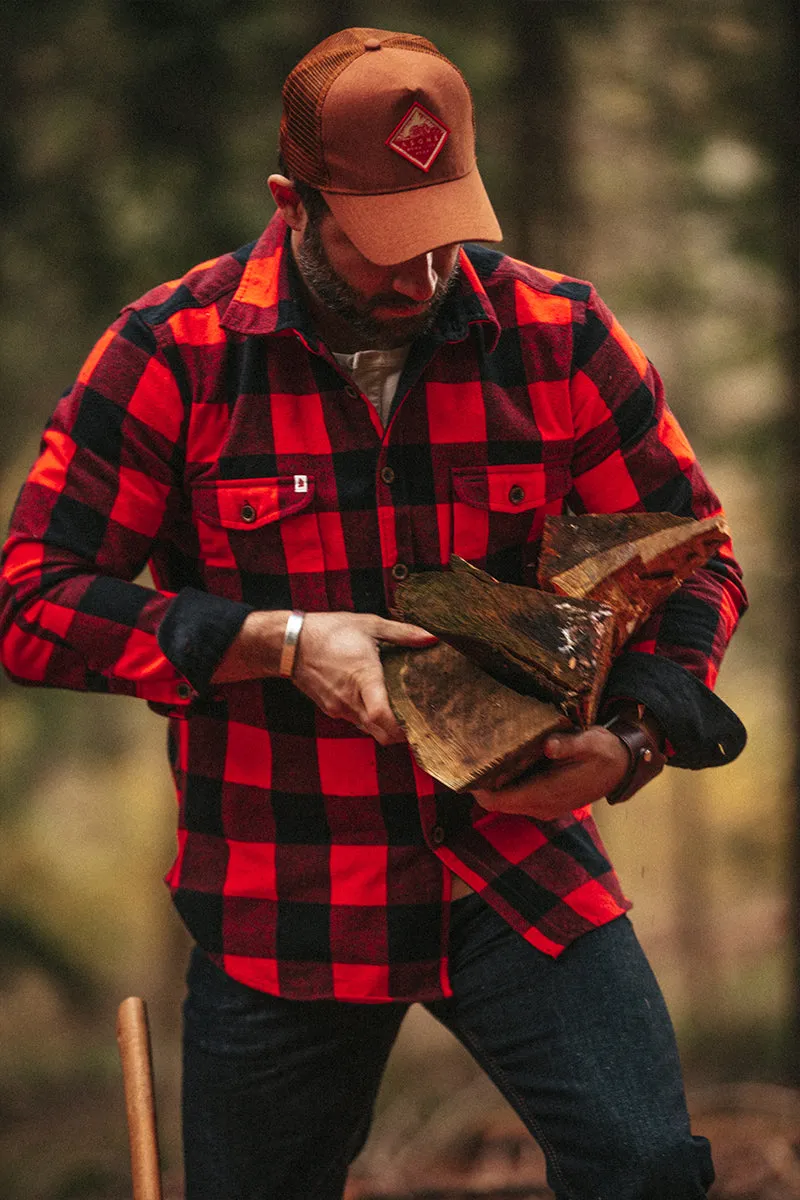 YUKON Flannel Field Shirt Red