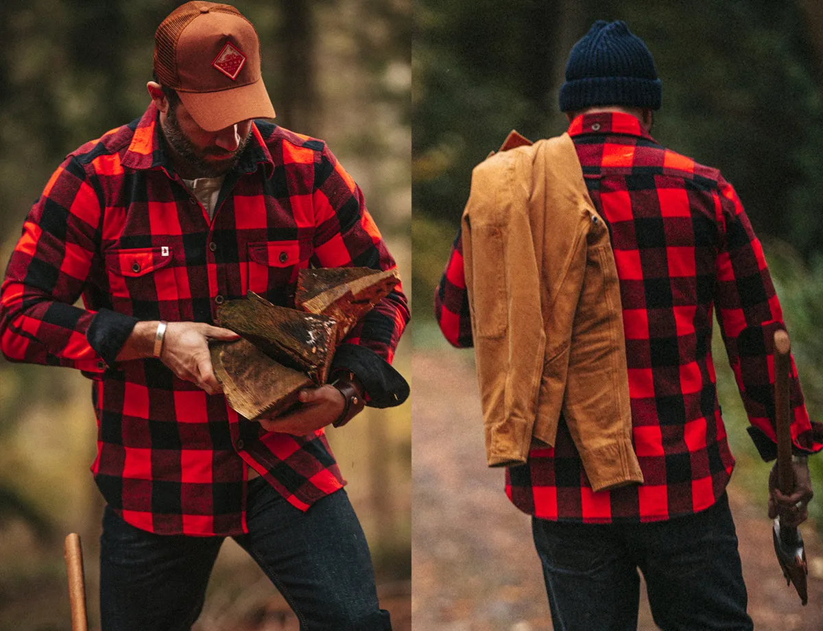 YUKON Flannel Field Shirt Red